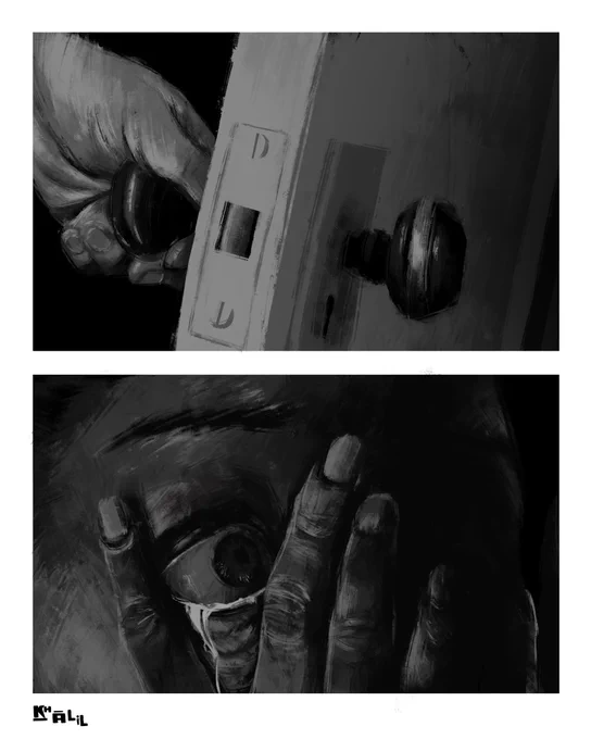Your son wasn't lying when he said there was a monster under his bed, but it's not going to stay down there forever.

#artph #HorrorArt #horror #MonsterMonday 