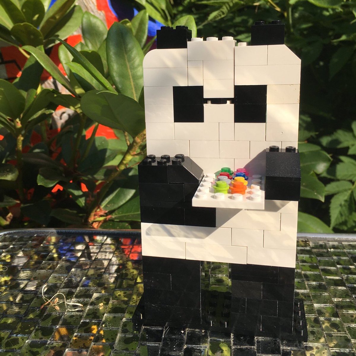MrSteveAntony's tweet photo. A @LEGO_Group Mr Panda! By Chandlers Ford Library. Just brilliant! #PleaseMrPanda https://t.co/4YwuF86r8i