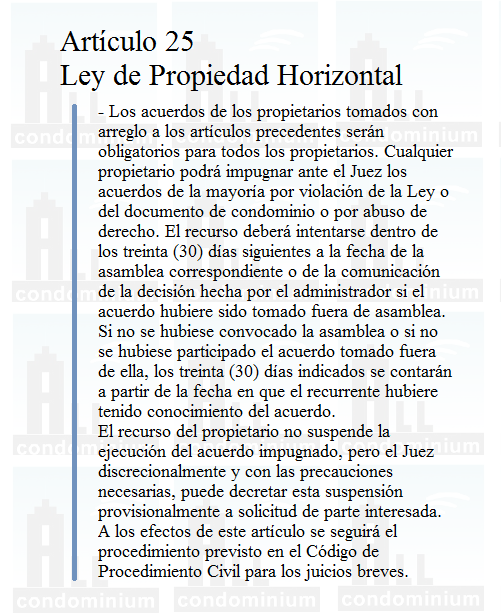 Ley De Propiedad Horizontal 2025
