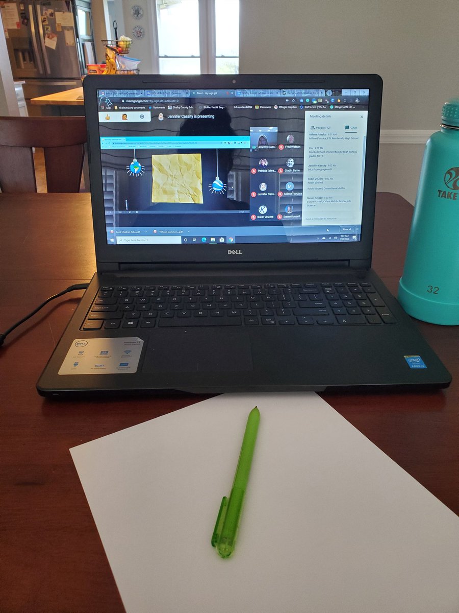 LiterarySwami's tweet photo. @ShelbyEdTech Engaging in some virtual PD with Shelby Merge! First session: Bon Voyage with Google Earth #SHELBYMERGE20 https://t.co/7qr3XXuWt2