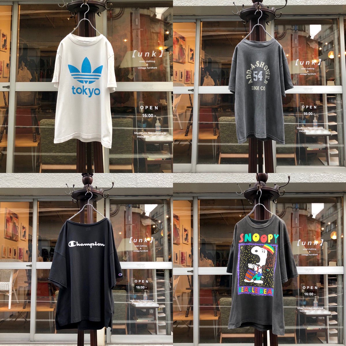 funk_used's tweet photo. [unk]の #古着プレゼント企画🎁

Twitter &amp; Instagramの連動企画、
合計20枚のプリントTシャツを抽選でプレゼント...🍉🐈
両方参加で半袖シャツ&amp;クライミングショーツも当たります🕊

□応募方法

RT + @unk_used をフォロー

□キャンペーン期間

7/20(月)23:00〜7/30(木)23:00 https://t.co/OL1hUXGfGL