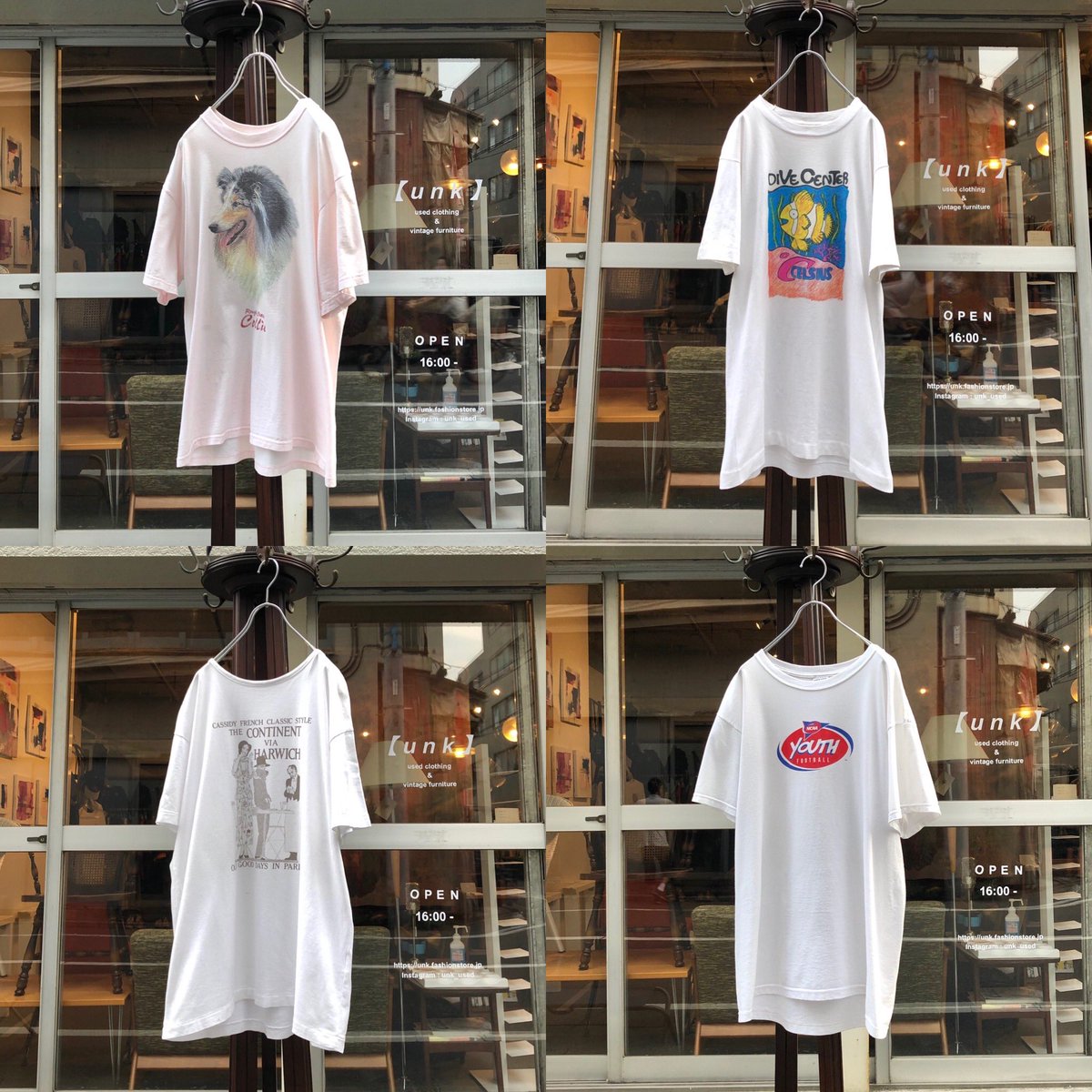 funk_used's tweet photo. [unk]の #古着プレゼント企画🎁

Twitter &amp; Instagramの連動企画、
合計20枚のプリントTシャツを抽選でプレゼント...🍉🐈
両方参加で半袖シャツ&amp;クライミングショーツも当たります🕊

□応募方法

RT + @unk_used をフォロー

□キャンペーン期間

7/20(月)23:00〜7/30(木)23:00 https://t.co/OL1hUXGfGL