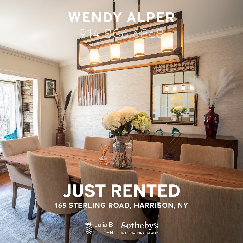 WendyAlper's tweet photo. Super Happy for My Clients!!! Just Rented: 165 Sterling Road #Harrison #HarrisonNY #NewYork #WelcomeHome #JustRented #Rented #OnlySothebys #SothebysRealty #RealEstate
#LuxuryListing #Outdoor #Pool #InteriorDesign #BurbsRock
#HappyToHelp #OnlyAgentYouNeed #CallMe #WendyAlper https://t.co/bKdXwFBJqI