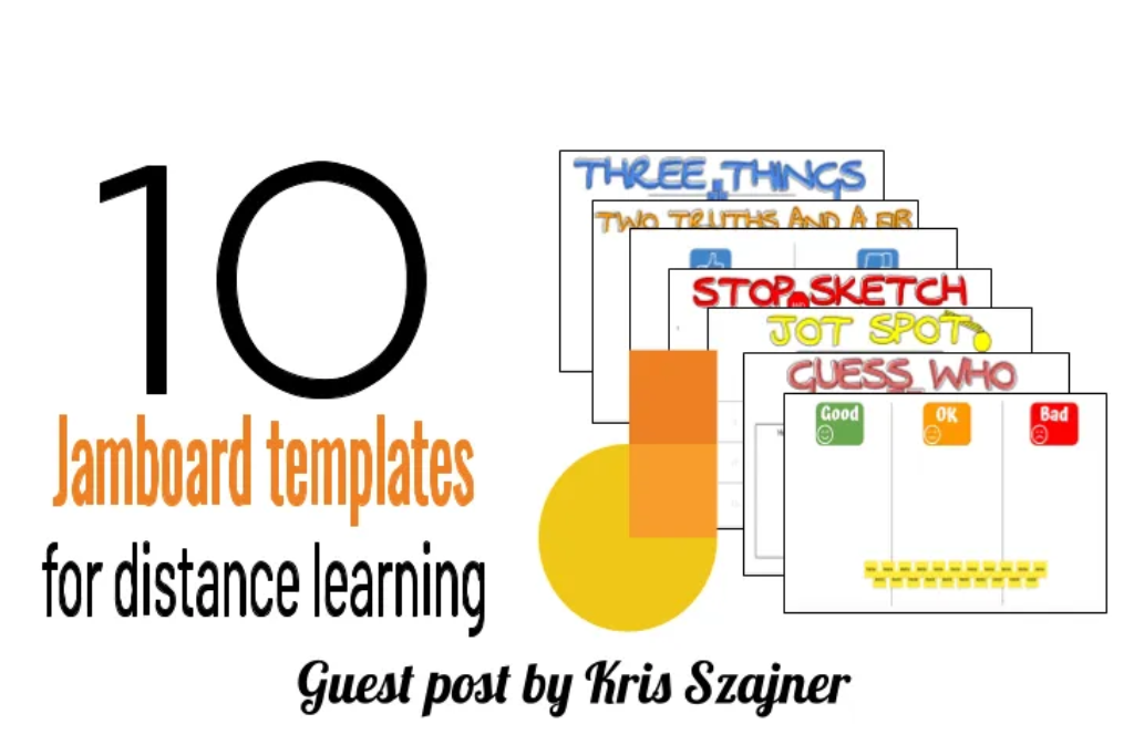 sunshinytech's tweet photo. Attention Jamboard fans!  Here is an awesome resource for you... guest post by @KSzajner brought to us via @DitchThatTxtbk... 
https://t.co/RliZxshMtb https://t.co/zo6IIZKS7C