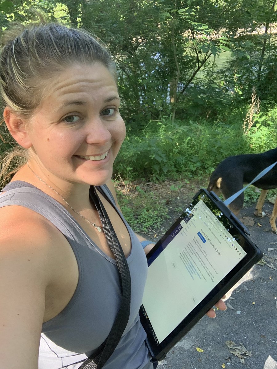 Preparing for 20-21 school year!!  Taking a class on the importance of mobile devices in the classroom and how my students can stay connected at home. I’ve got my classwork on the go right now, the future of technology. #talktotext #writingreadingmoving