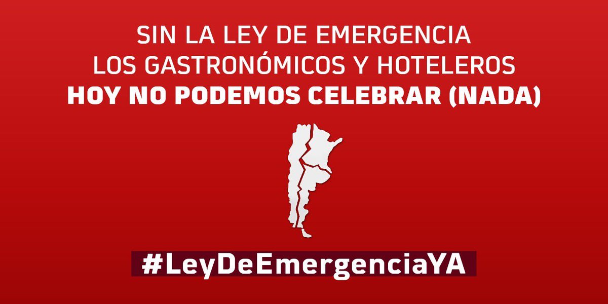 grafres's tweet photo. Ya se han perdido 46.4000 puestos de trabajo en el sector y hay otros 600.000 que corren grave riesgo. 
¿Cómo hacemos los hoteleros y gastronómicos para sobrevivir después de estar 120 días sin trabajar? Exigimos una #LeyDeEmergenciaYA #DíaDelAmigo https://t.co/ti8VY4Fqgh
