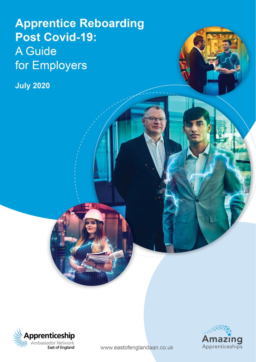 AmazingAppsUK's tweet photo. Great to work with the Ambassadors from @EofEAAN to create a fantastic new guide for employers, helping them to manage the process of #apprentices returning to the programme/workplace. Valuable insight &amp; practical advice for all employers! https://t.co/8LcHgSN2zb #apprenticeships https://t.co/3pT0GXT9PR