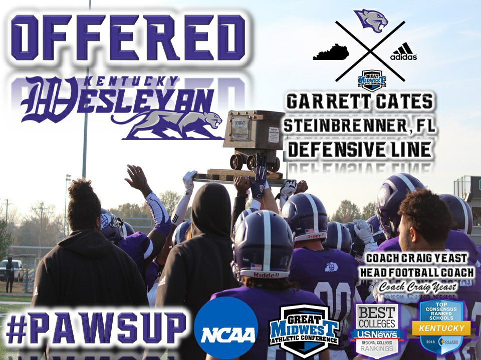 Very excited to be offered by Kentucky Wesleyan! Thank you <a href="/BrowningAlfonzo/">Alfonzo Browning</a> #PAWSUP