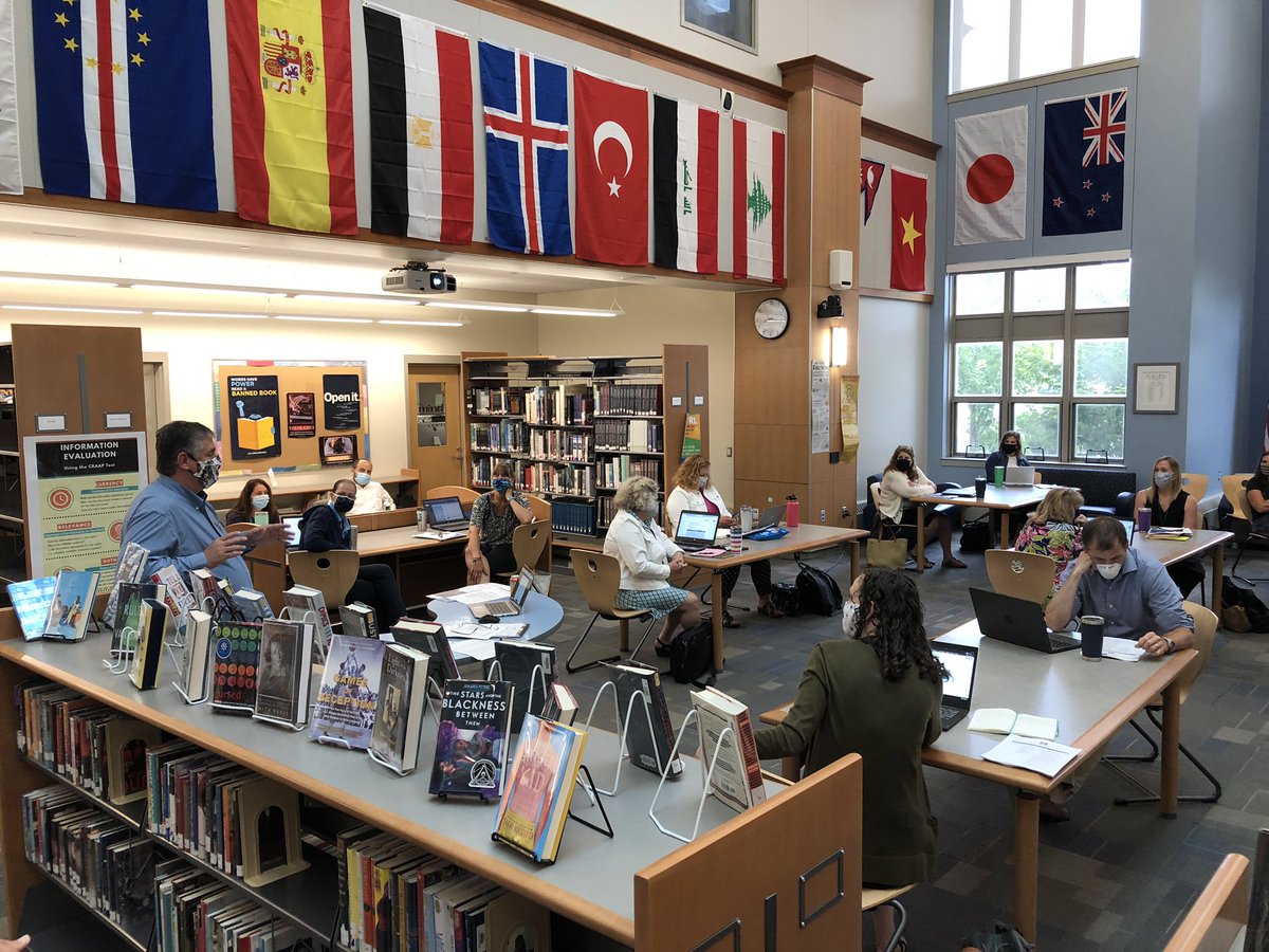 MonomoySchools's tweet photo. Monomoy administrators, department directors, nurses &amp; school leaders are holding an intensive retreat this week (distanced &amp; masked!) to continue finalizing draft plans for re-entry, before submitting those to the state for review later this month. #MonomoySharks #MonomoyStrong https://t.co/Q0JClfGXPi
