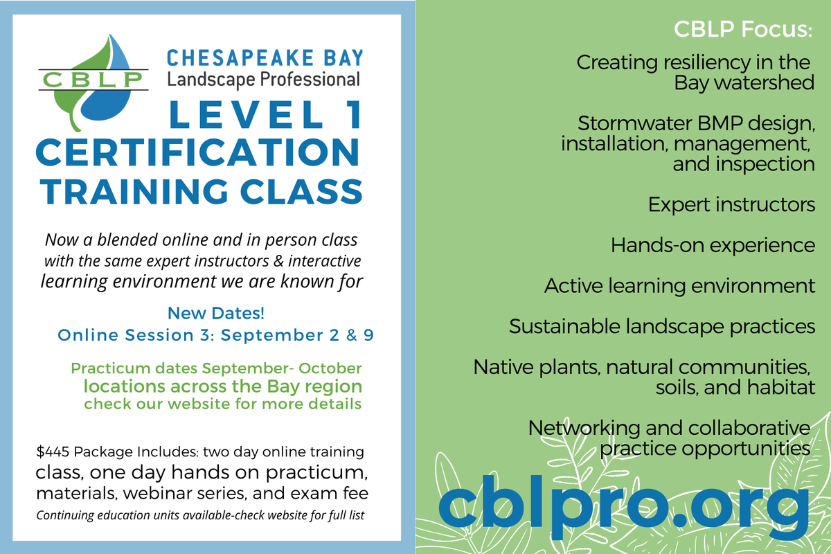 Just added: new dates for CBLP Level 1 training. Register at cblpro.org