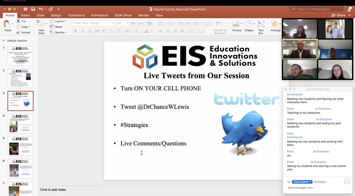 Happening NOW! 💻 WCPS Virtual NTO Keynote Speaker, <a href="/DrChanceWLewis/">Chance W. Lewis</a> , is sharing tips with our beginning teachers as they prepare to take on the 2020-2021 school year! 🧑🏽‍🏫<a href="/WayneCountyPS/">Wayne County PS</a> #strategies #newteacherorientation #thankyouteachers