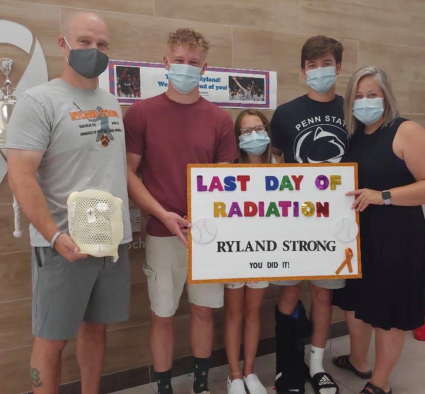 Radiation is over! On to the next round of treatment! #RylandStrong #CancerSucks