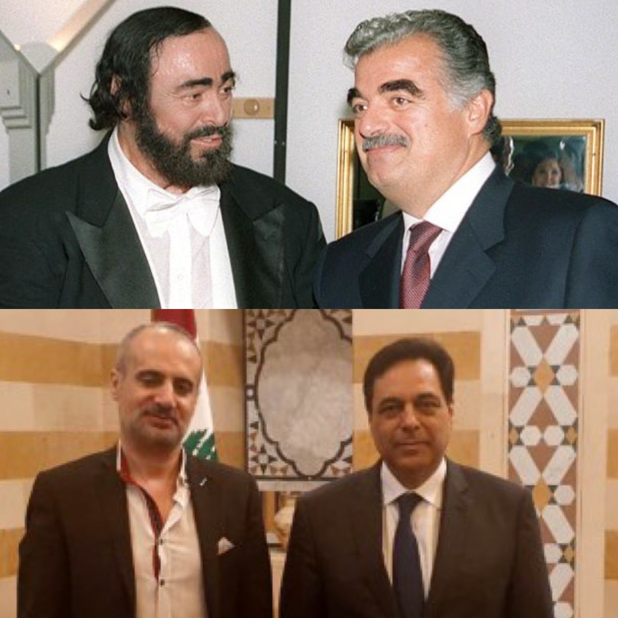 Nadim Koteich on Twitter: "رفيق الحريري/التينور لوتشيانو بافاروتي حسان دياب/whoever… "