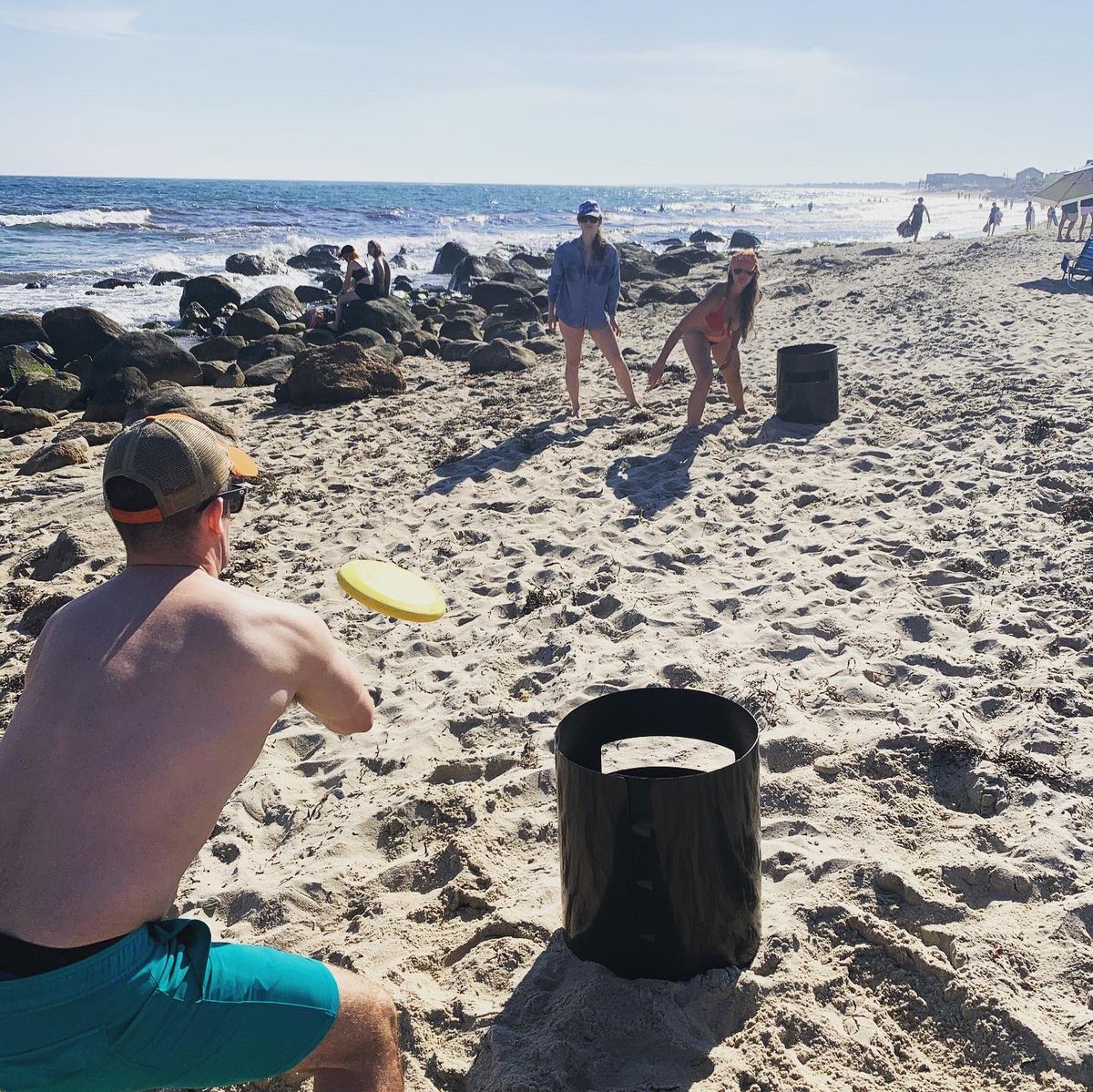 Browngensurg's tweet photo. In the midst of a heat wave, no place better to be than at the beach with part of your very multi-talented residency family ☀️ 🌊❤️ #brownsurgery #browngeneralsurgery #browngensurg #RhodeIsland #summertime #residencyfamily #residentwellness https://t.co/hRcEF27MCR