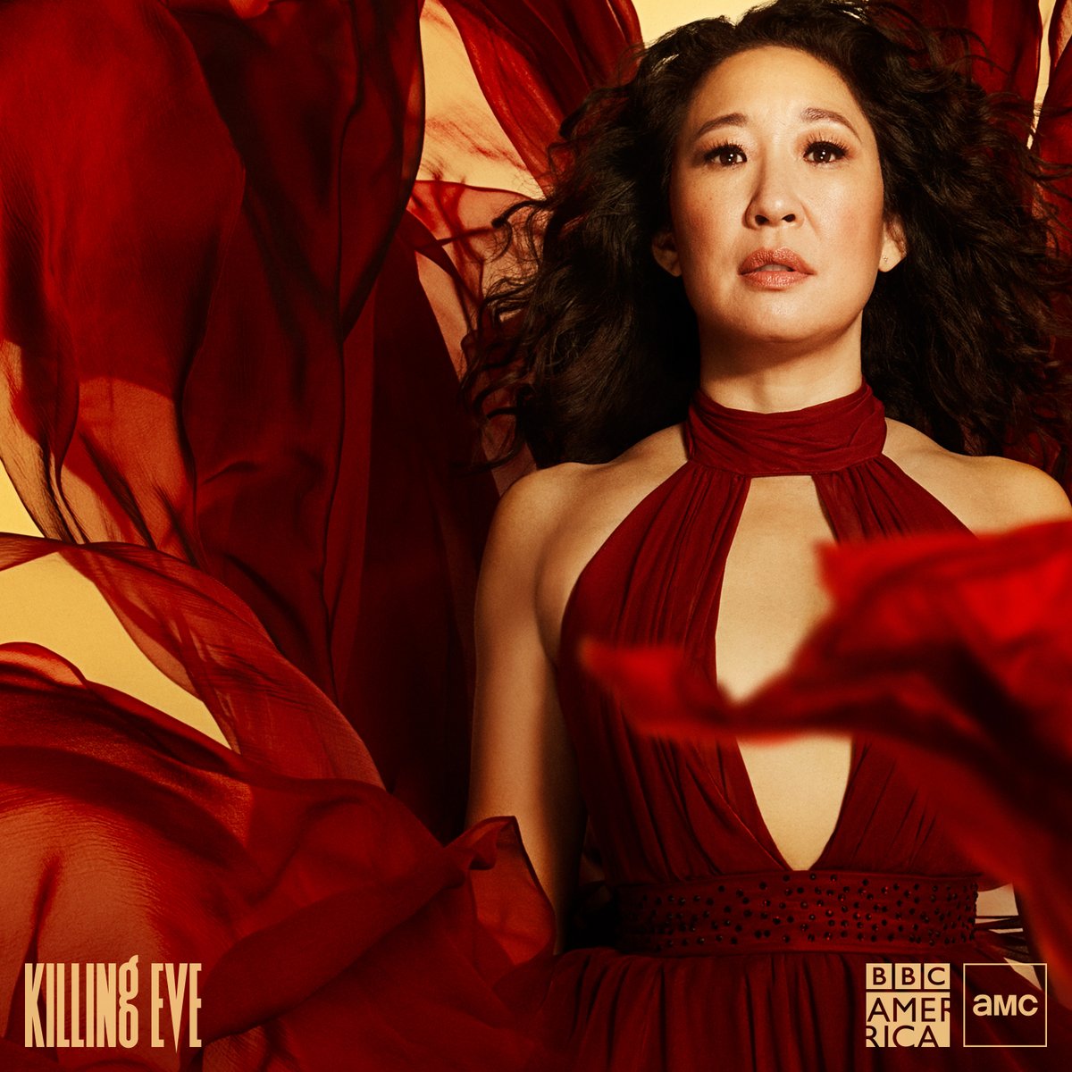 KillingEve's tweet photo. Happy birthday @IamSandraOh! You inspire us every day.  #KillingEve https://t.co/EetqX0p18X