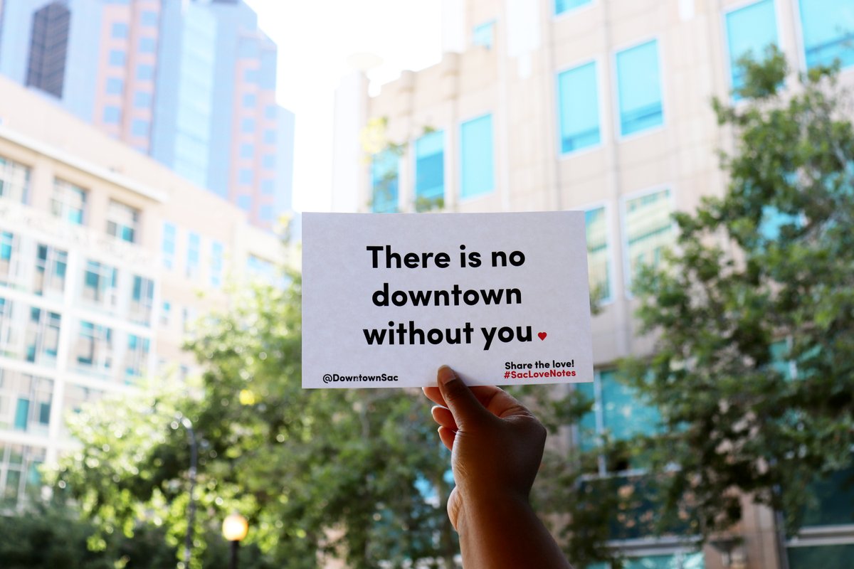 DowntownSac's tweet photo. Want to show your favorite #DowntownSac business some love? ❤️ ⬇️
1️⃣ Download a pre-made note
2️⃣ Send to your favorite downtown biz
3️⃣ Don't forget to tag @DowntownSac & use #SacLoveNotes
More info ➡️ https://t.co/s8Tih2HnMH https://t.co/ErwCUmT1s1