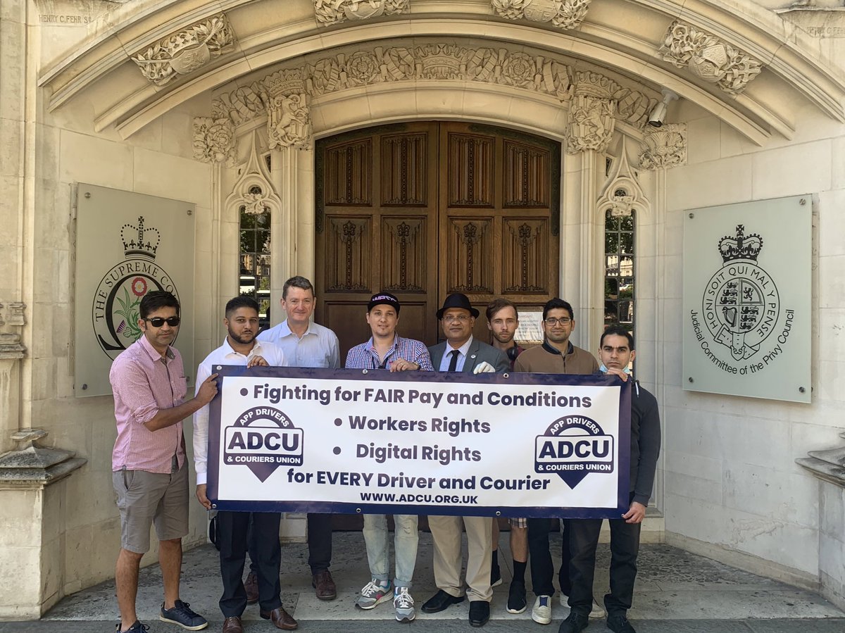 Outside Supreme Court ahead of our employment case tommorow against uber in London. #WorkersRights #UKEmploymentLaw