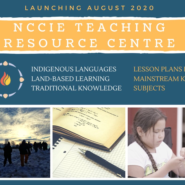 Are you an educator building your curriculum? NCCIE is excited to announce the launch of our free online lesson plans in August! Our new resource centre is packed with info on land-based skills and knowledge, language, and mainstream subjects created with an #Indigenous lens.