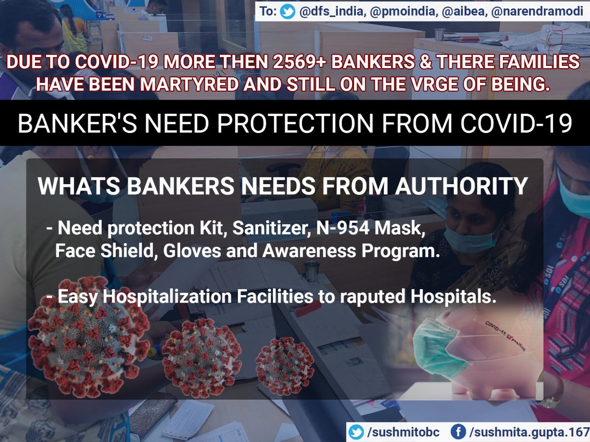 Sushmitobc's tweet photo. Let's create the kind of world we want to live in. Immediate action required to Revive Banking Sectors
@PMOIndia
@ChVenkatachalam
@narendramodi
@MoHFW_INDIA
@DFS_India
@FinMinIndia
@rajeevkumr
@aibea_india
@nsitharaman
@nsitharamanoffc
@jdhankhar1
@pnbindia
@PiyushGoyal
@AmitShah https://t.co/g8xuLdLbkL