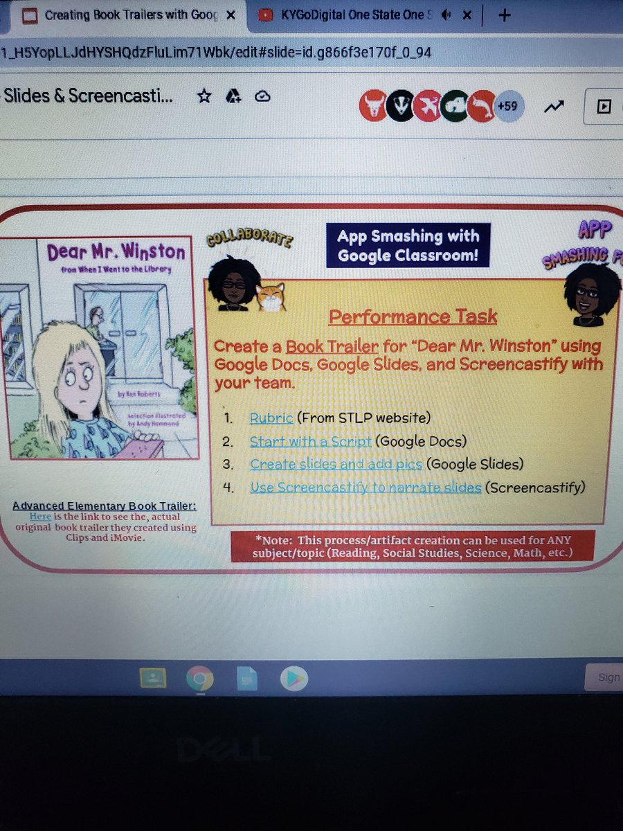 KimHacker5's tweet photo. Great presentation about making Book Trailers with @VenitaB_teach !  #KYGoDigital https://t.co/Vc6hWn7d7E