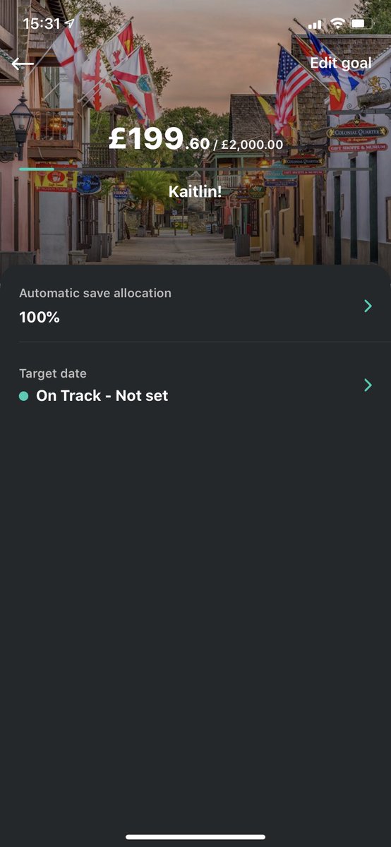 PopVikki's tweet image. @Get_Chip Trying to go see my best friend in St Augustine, Florida! (Over 3,000 miles way 😩) I’m not a great saver but I’m slowly getting there! Chip has been the best saving tool I’ve ever used. So thank you guys! #ChipGoals #getchip