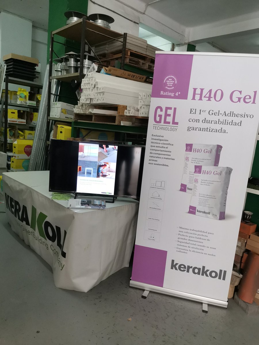 Presentación de H40 Gel en Materiales J Gil de 15:00 a 18:00.
El primer Gel-Adhesivo con durabilidad garantizada.