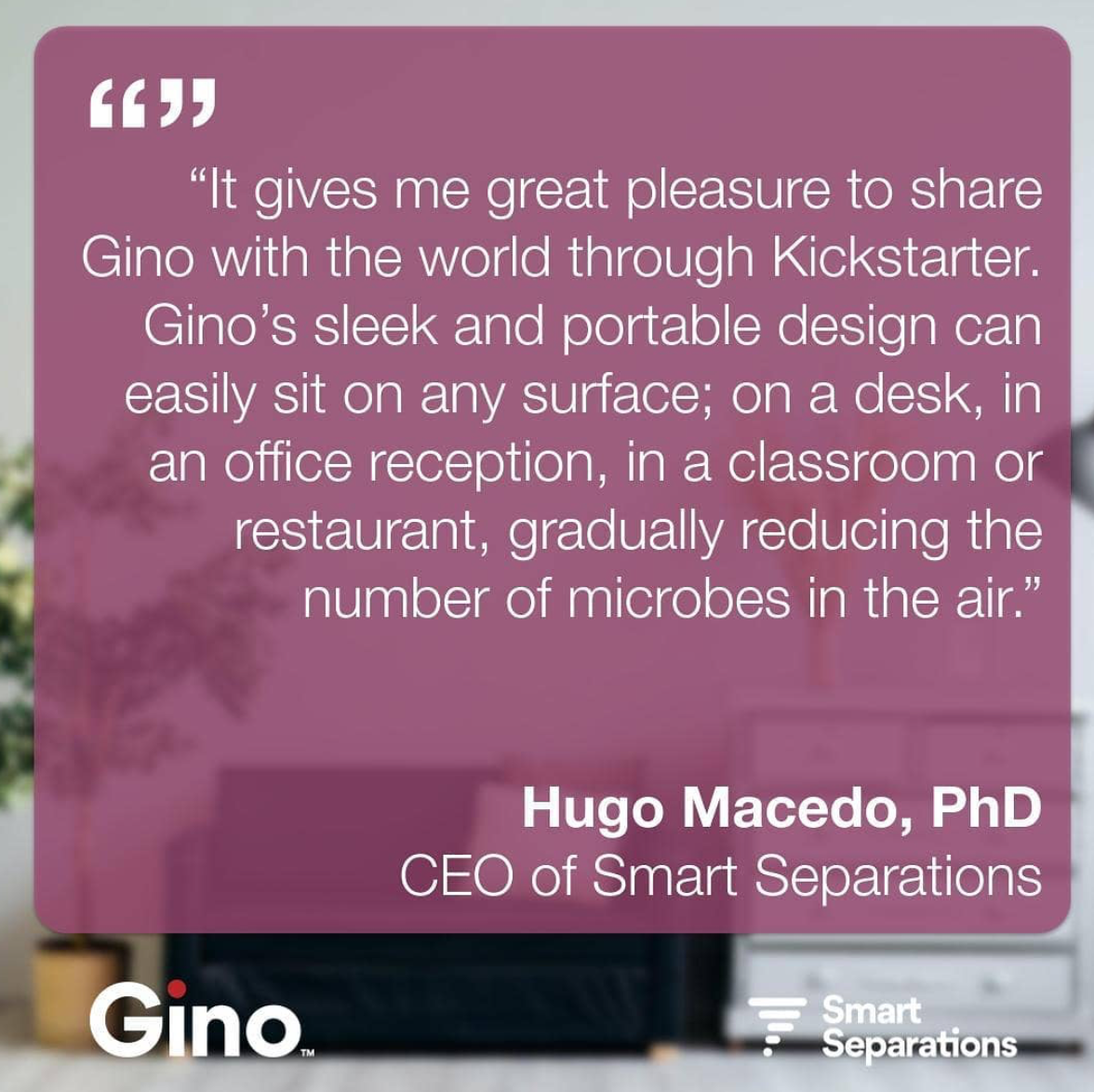 SmartSeparation's tweet photo. Gino, your personal #airsanitiser is available on @Kickstarter. Be part of the #cleanair #revolution - Be part of Gino. https://t.co/fZb8Ul5crY #covid19 #coronavirus #destroyviruses #gadgets #pandemic #safetyfirst #technology #virateq #smartseparations https://t.co/MxcThbDVt6