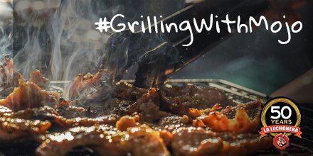 MojoLechonera's tweet photo. The sun is hot and the grill is hotter! Pour on some mojo and watch your creations sizzle! #LaLechoneraRecipes #ObeyThePig #MojoLechonera #MojoMeal #CocinaConSabor #GrillWithMojo #FoodSport #GrillingYet? #ItsHotOutside #HotGrill https://t.co/qw0fHsjtLw