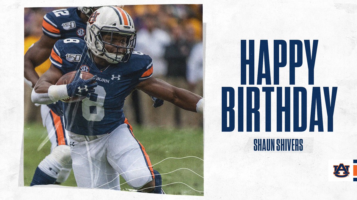 AuburnFootball's tweet photo. Wishing that dude @V8Blazing the happiest of Birthdays!

🎉 https://t.co/w1yenKylaC