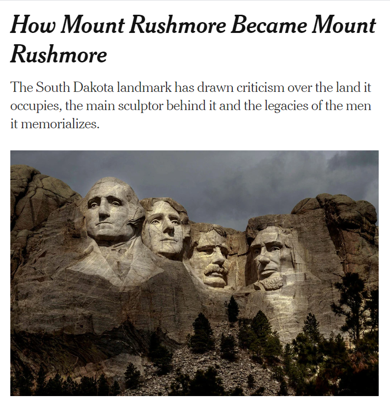 Mount Rushmore https://www.nytimes.com/2020/07/01/us/mount-rushmore.html