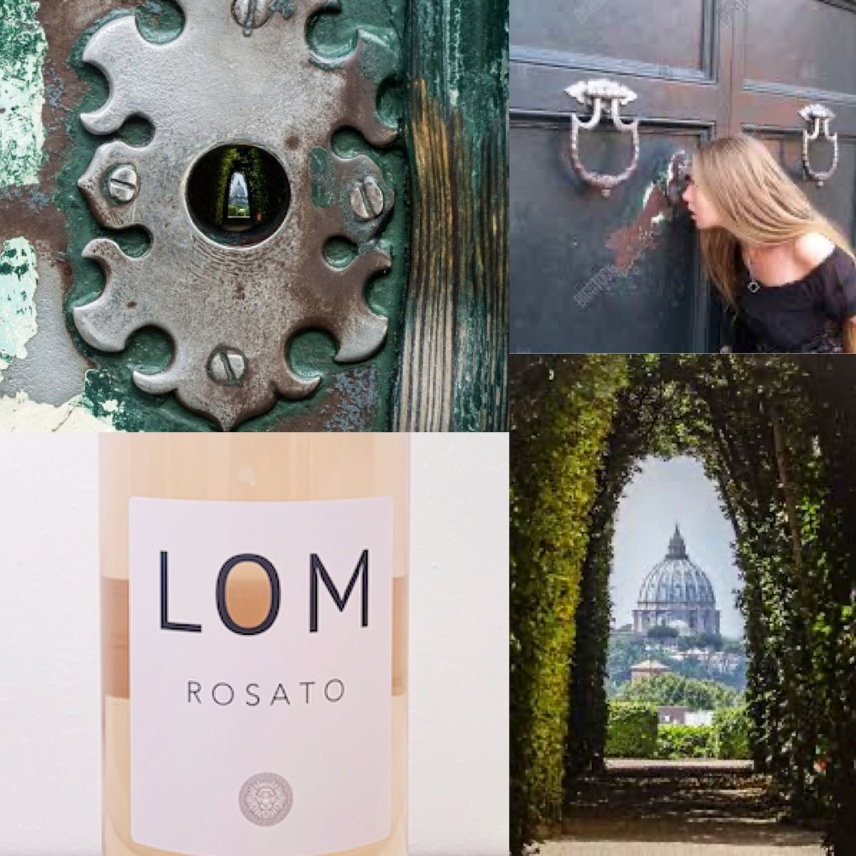 lomvinolom's tweet photo. The 'O' by LOM is inspired by the Aventine keyhole in Rome. A bottle with a view 😉

#vinolom #italy #rosato #rose #lomvinolom #aventinekeyhole https://t.co/qnqQb2CaAd