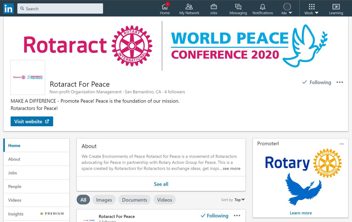 Rotaract4Peace's tweet photo. Connect with us on #LinkedIn !Simply search Rotaract For Peace. #RotaractForPeace #RotaryInternational #Rotary #Rotaract #Peace https://t.co/kdfMF0r5d2