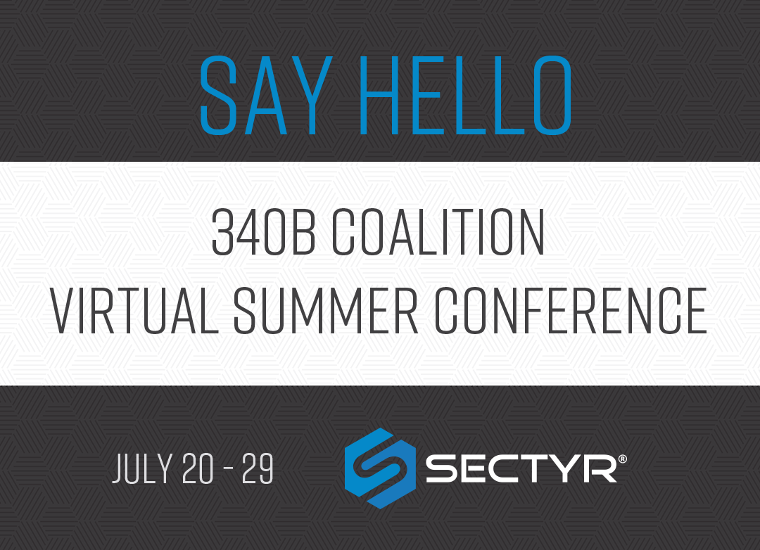 sectyr's tweet photo. 340B Coalition starts today! Stop by the Sectyr® virtual booth to say hello and learn how SectyrHub® 340B, our compliance software tool, can help your organization maintain continuous program compliance. #340BConf #340B #SectyrHub #Compliance @Sectyr @340BCoalition https://t.co/dls1dGFAoN