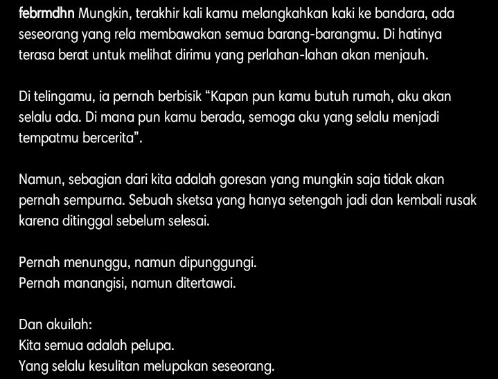 bungsuuu__'s tweet photo. Pernah(sering) menunggu, namun dipunggungi. Hikssssssssssss
@jangandengerin https://t.co/MbfwAQZ5vb