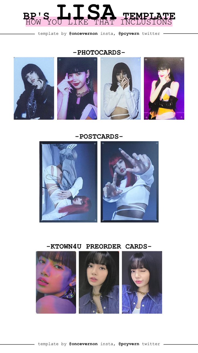 Bella Made Some Templates For The Inclusions From The Blackpink How You Like That Physical Albums I Will Add The Photocards To The Korean Album Pc Template Soon Too T Co Bieq3dwk0c