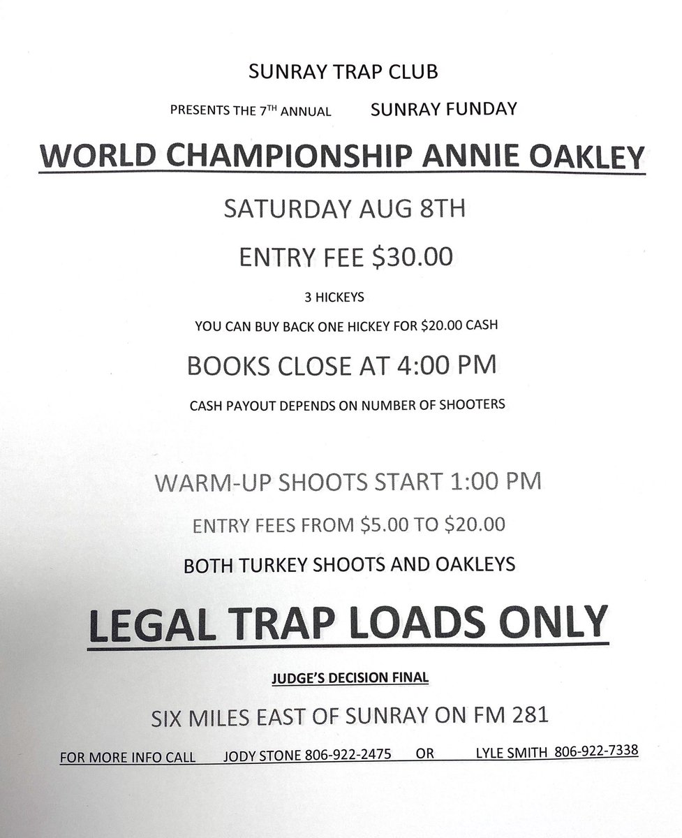 Bring your shotgun and join in on some fun!