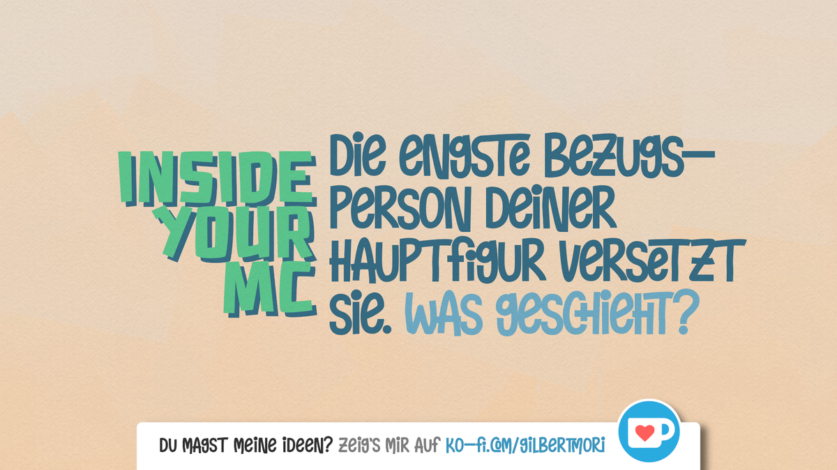 BookOfGilbert's tweet photo. 😱 Drama pur: #InsideYourMC 😭
Mindestens so wichtig wie unsere Hauptfiguren sind doch ihre Begleiter, Mentoren, ... naja ... Bezugspersonen eben! Aber was, wenn einer dieser Anker loslässt ...?
WAS GESCHIEHT,
wenn sich eine der Bezugspersonen abwendet?
#IYMC #Schreiben https://t.co/vTZ4a5kTZh