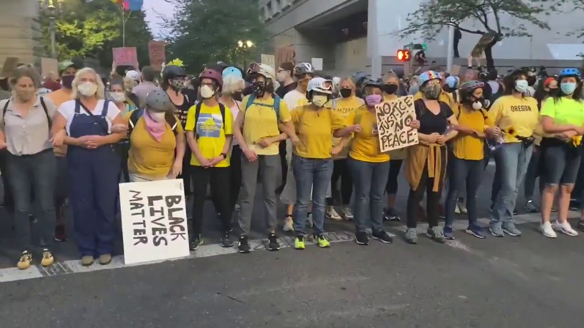 Like a lot of people, I was really inspired by the mothers in Portland showing up to support protesters.They were gassed and brutalized. And they just kept marching. Because they had to fight back and join with their sons, daughters, and neighbors.2/