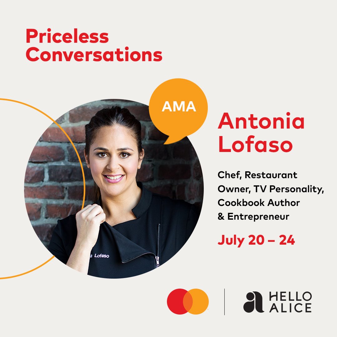 Happy Monday! I'm excited to partner with @Mastercard and @HelloAlice on an expert-led digital mentorship series for small business owners called #Priceless Conversations. I'll be answering your questions on Alice all week. Join us through the link in bio and ask away!