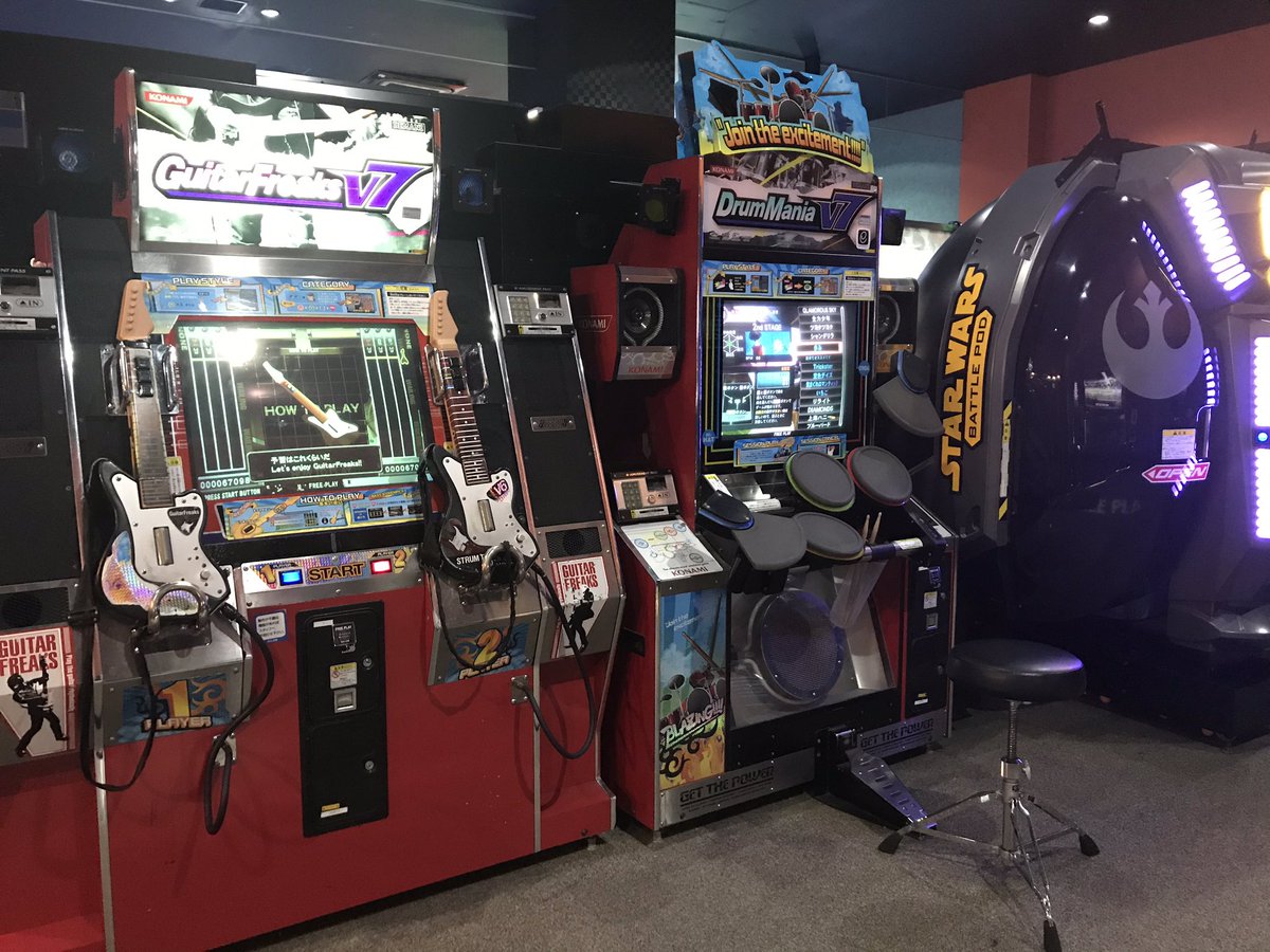 さむえす Twitterren ラウンドワンスタジアム中川1号線店スポッチャ 2 タイムクライシス5 マリオカートac2 トランスフォーマーヒューマンアライアンス ギタドラv7 スターウォーズバトルポッド ダンスエボリューション Beatmania Dx26 Scotto ボール払出不良 弐輪