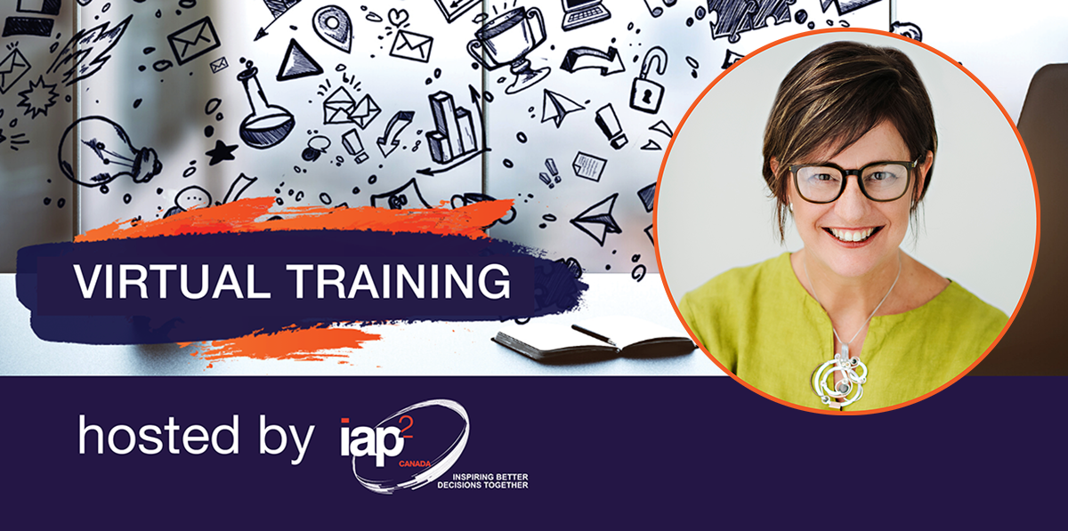 IAP2CDN's tweet photo. A 2nd session of Enhancing Engagement in Virtual Facilitation has been added on July 30th at 9am Eastern! Leave with greater confidence + specific skills to help groups collaborate digitally in ways that are participatory + productive. https://t.co/D2eksQP4AL https://t.co/IReNOK2u2a