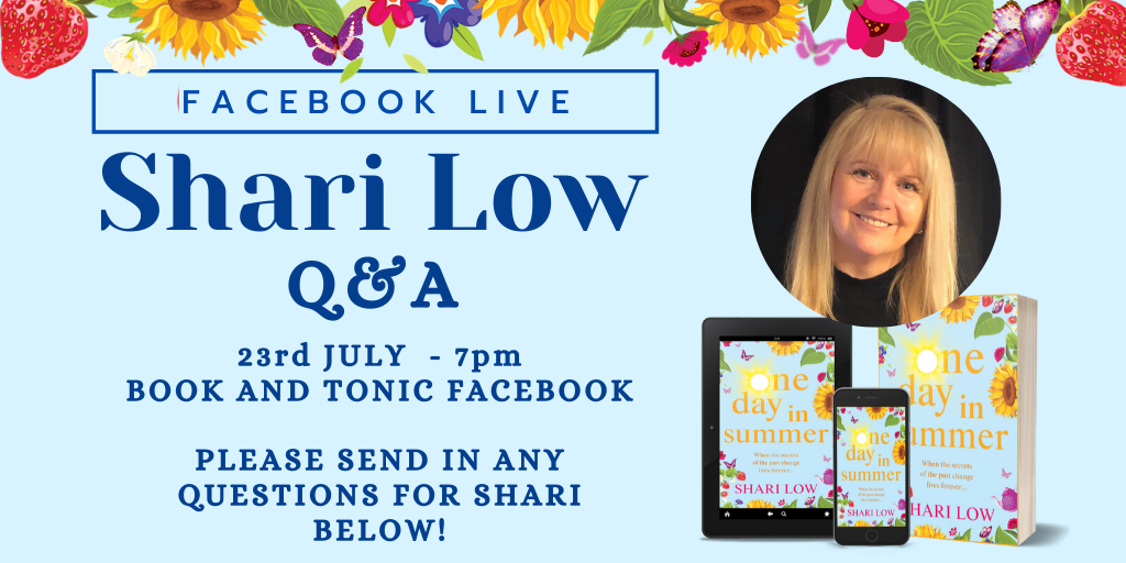 BoldwoodBooks's tweet photo. Don't forget - we've got a very exciting upcoming Facebook LIVE event with @sharilow! 🌻 🎤
Shari will be talking all things #OneDayInSummer, reading an extract and will be answering questions.
When: 7pm, Thursday 23rd July
Where: Book and Tonic FB - https://t.co/6eEdws0Wyu https://t.co/CjvXplCCIW