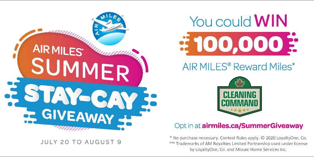 CleaningCommand's tweet photo. Have you heard?! #CleaningCommand is apart of the AIR MILES® Summer Stay-Cay Giveaway! You could win 100,00 AIR MILES® Reward Miles! Check out their website for contest details!
#cleaningservices #homeimprovement #homeservices #AIRMILES #Summer #MosaicHomeServices https://t.co/xhL1Cw68sn