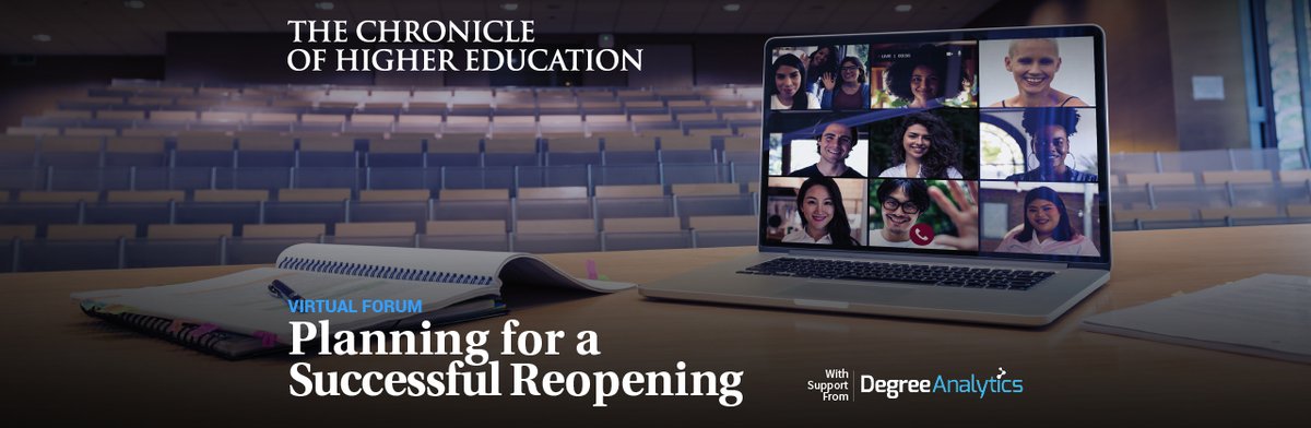 ElevateCampusIQ's tweet photo. We hope you'll be able join @chronicle and @DegreeAnalytics tomorrow at 2est for this important conversation!
https://t.co/0vaBFJW1pb
#highered #Reopening #COVIDー19 #CollegesAndUniversities #OnCampus https://t.co/4Fu5Tg7NXw