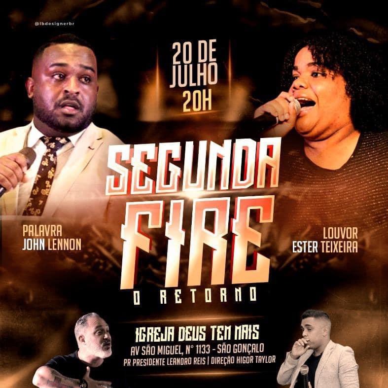 IG_DEUSTEMMAIS's tweet photo. HOJEEEEE!!! Vai tremer🔥🔥🔥 começa 20h! 
O uso de máscara é obrigatório, chega cedo! #SegundaFire #DeusTemMais https://t.co/PFtZPcIw65