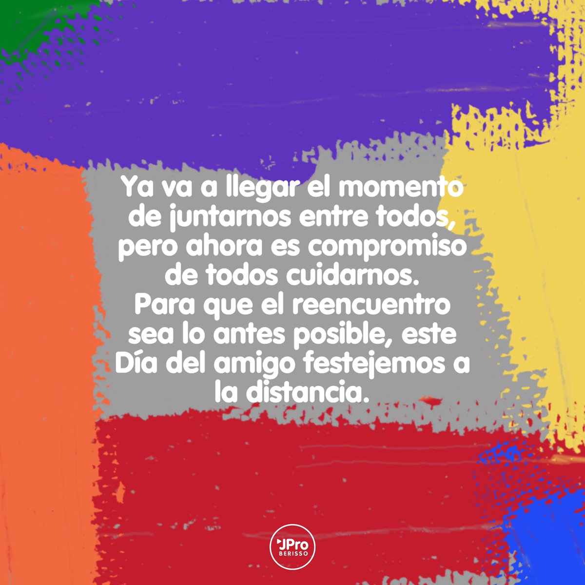 jproberisso's tweet photo. #FelizDiaDelAmigo 💛🤝
Celebremos este día del amigo con responsabilidad. https://t.co/pAujQOLouL