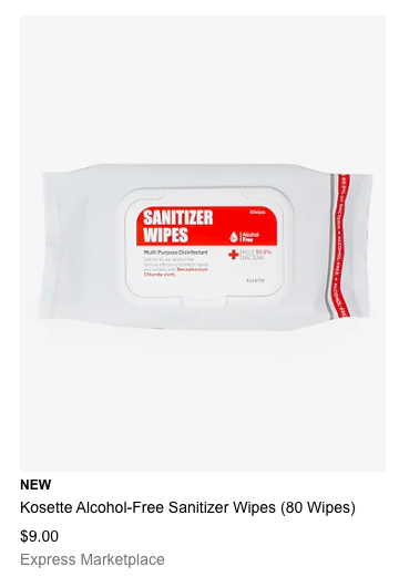 Kosette1's tweet photo. #kosette Sanitizer Wipes available on Express #ExpressMarketplace 😍😍😍 Alcohol-Free Sanitizer Wipes : Safe for skin + surfaces, kills 99.9% of germs 🤎 https://t.co/iQTE0qf3Jt