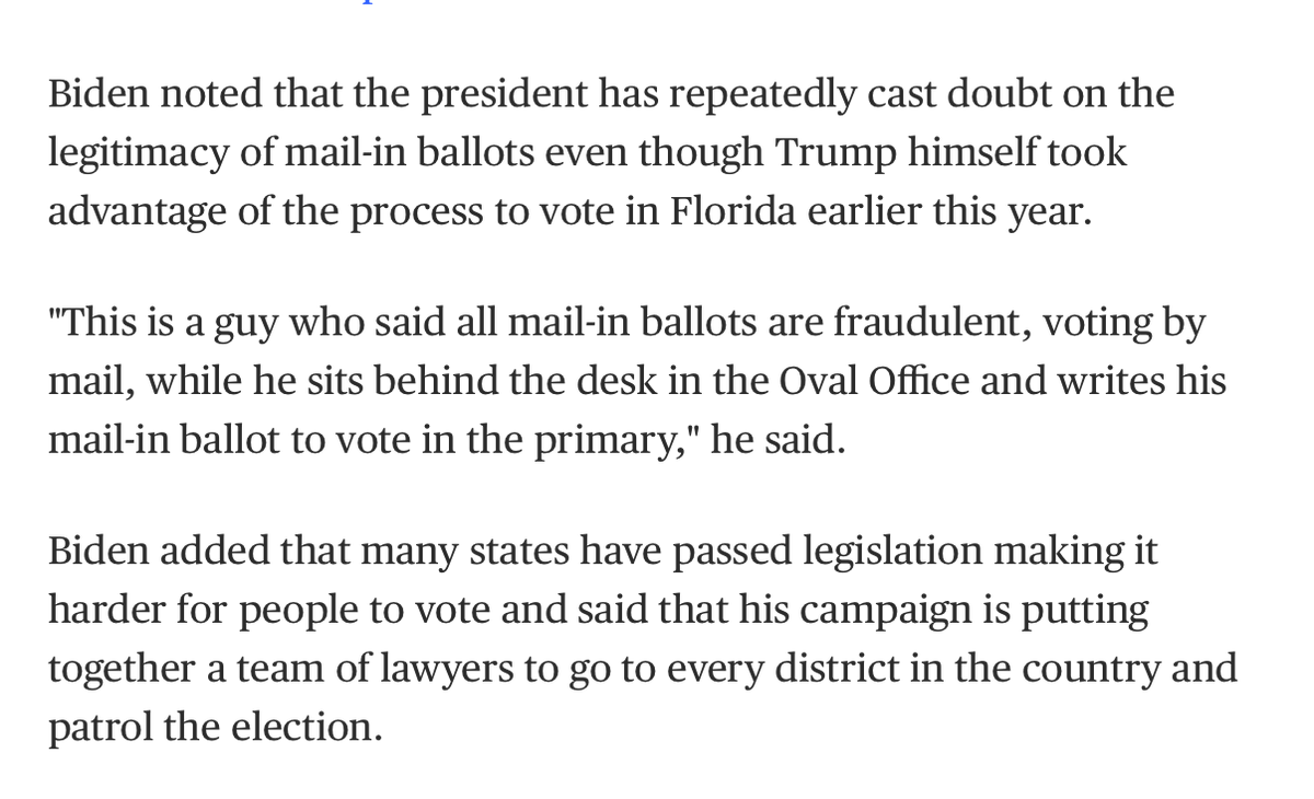 Voter suppression has always been the greatest danger. Quite simply, this is when people are discouraged from voting through disinformation campaigns, or discouraged fro voting because of ridiculously long lines or because . . .8/