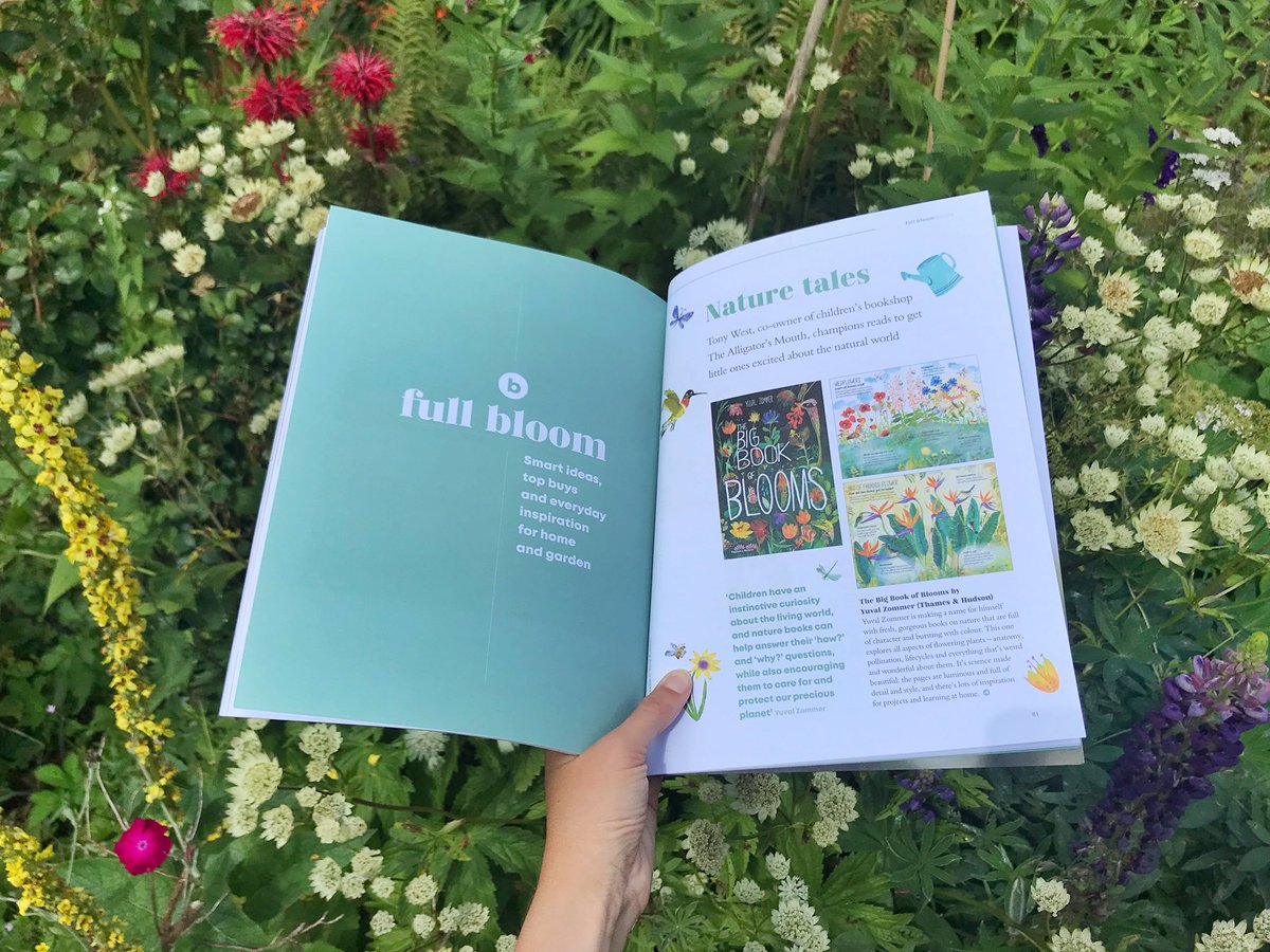 So lovely to see #TheBigBookofBlooms in issue six of  Bloom! 🌸🌱🌺