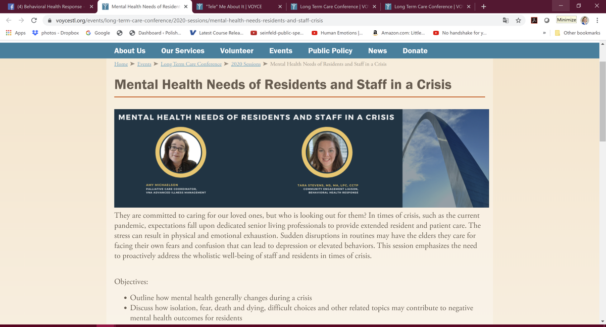 Join <a href="/BartAndrews/">Bart Andrews</a> &amp; Tara Stevens at <a href="/VOYCESTL/">VOYCE</a>  
Conference, "Changing Landscape of #LongTermCare"
Virtual Conference July 21. Open to public. CEUs available. See link to register and for more info.
voycestl.org/events/long-te…
#mentalhealth <a href="/Pat_ColemanMBA/">Pat Coleman</a>